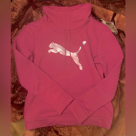 Puma Size M Cowl Neck Sweatshirt - Picture 1 of 6